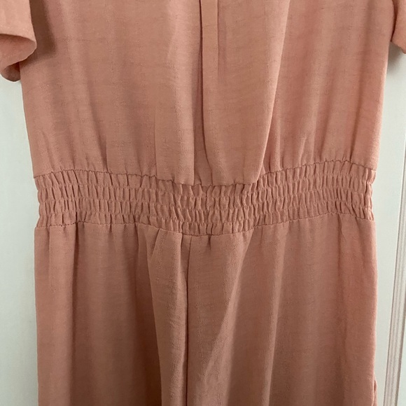 Beautiful dusty pink jumpsuit size L fits like 8 - Picture 2 of 4